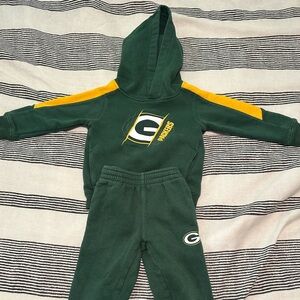 Kids Green Bay Packers hoodie and sweatpants set